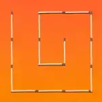 Πρέπει να μετακινήσετε 3 σπίρτα για να φτιάξετε 2 τετράγωνα: