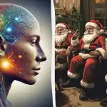 Βρείτε μια γυναίκα ανάμεσα στους Father Frosts σε 5 δευτερόλεπτα: