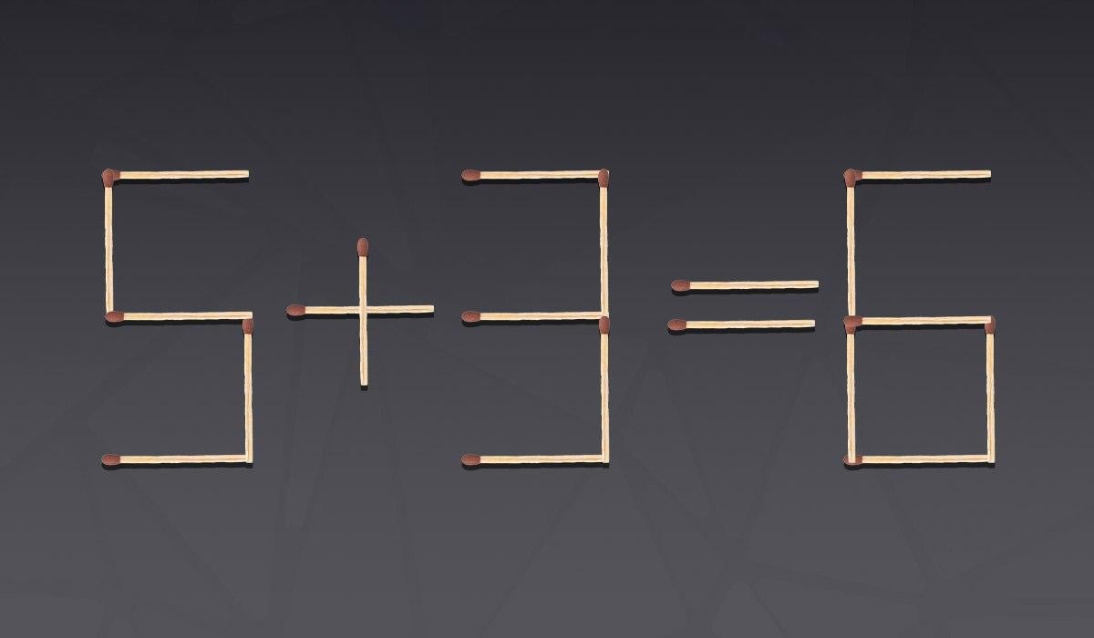 Ένα πολύ δύσκολο παζλ: πρέπει να μετακινήσετε μόνο ένα σπίρτο.