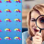 Ένα απλό τεστ IQ: πρέπει να βρείτε μια παράξενη ομπρέλα